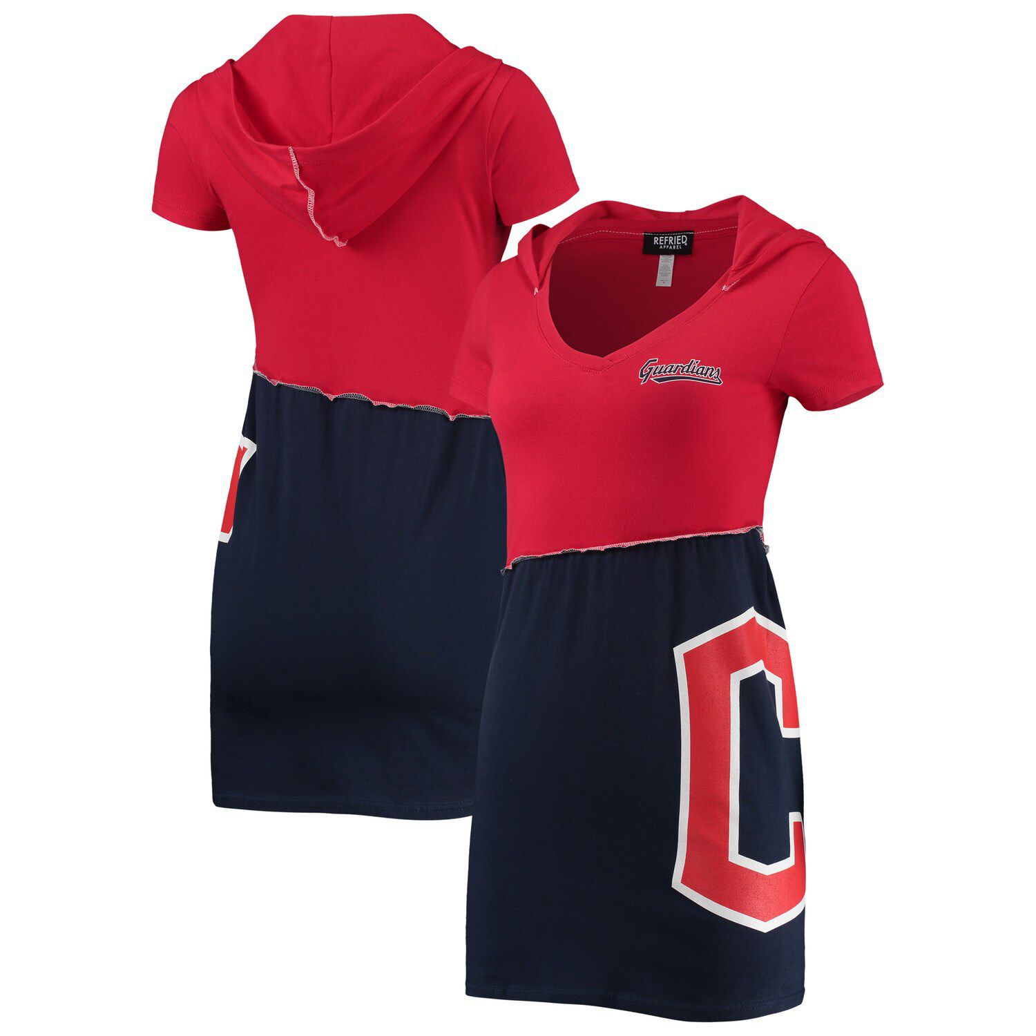 Cleveland Indians G-III 4Her by Carl Banks Women's Perfect Game Long Sleeve  V-Neck T-Shirt - Navy