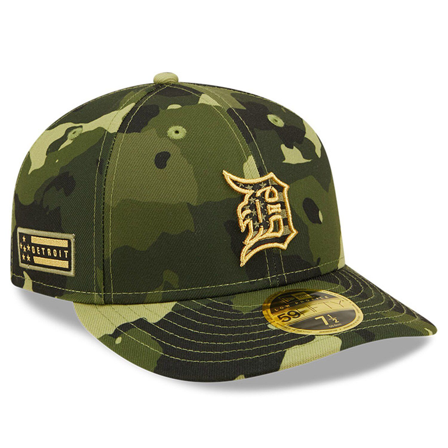 New Era Detroit Tigers Green 2022 Armed Forces Day T-shirt