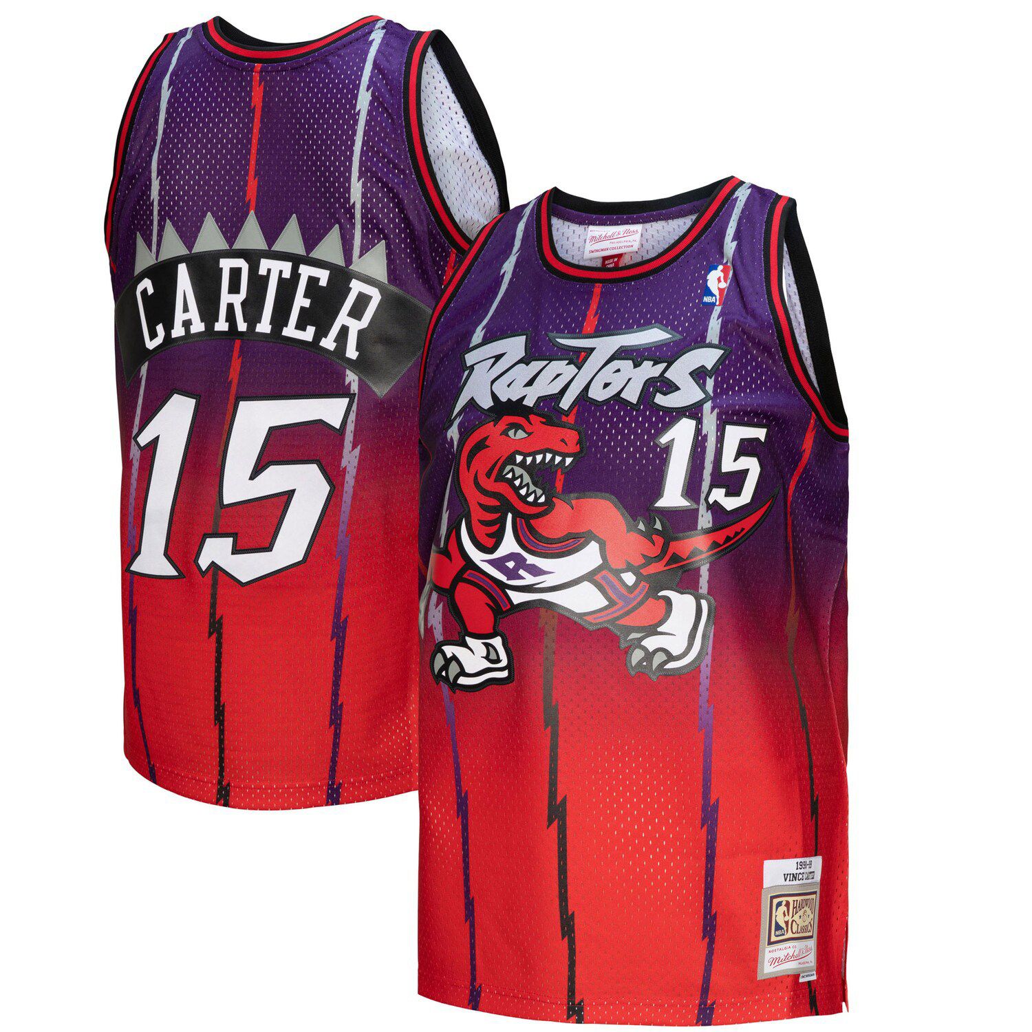 Lids Tracy McGrady Toronto Raptors Mitchell & Ness 1998-99 Galaxy Swingman  Jersey - Purple