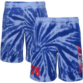 Youth Royal Philadelphia 76ers Santa Monica Tie-Dye Shorts