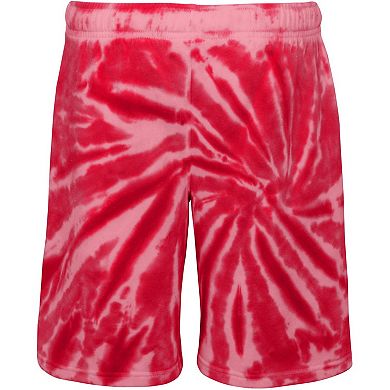 Youth Red Chicago Bulls Santa Monica Tie-Dye Shorts