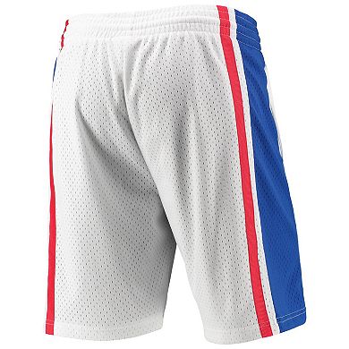 Men's Mitchell & Ness White Philadelphia 76ers 1996-97 Hardwood Classics Swingman Shorts