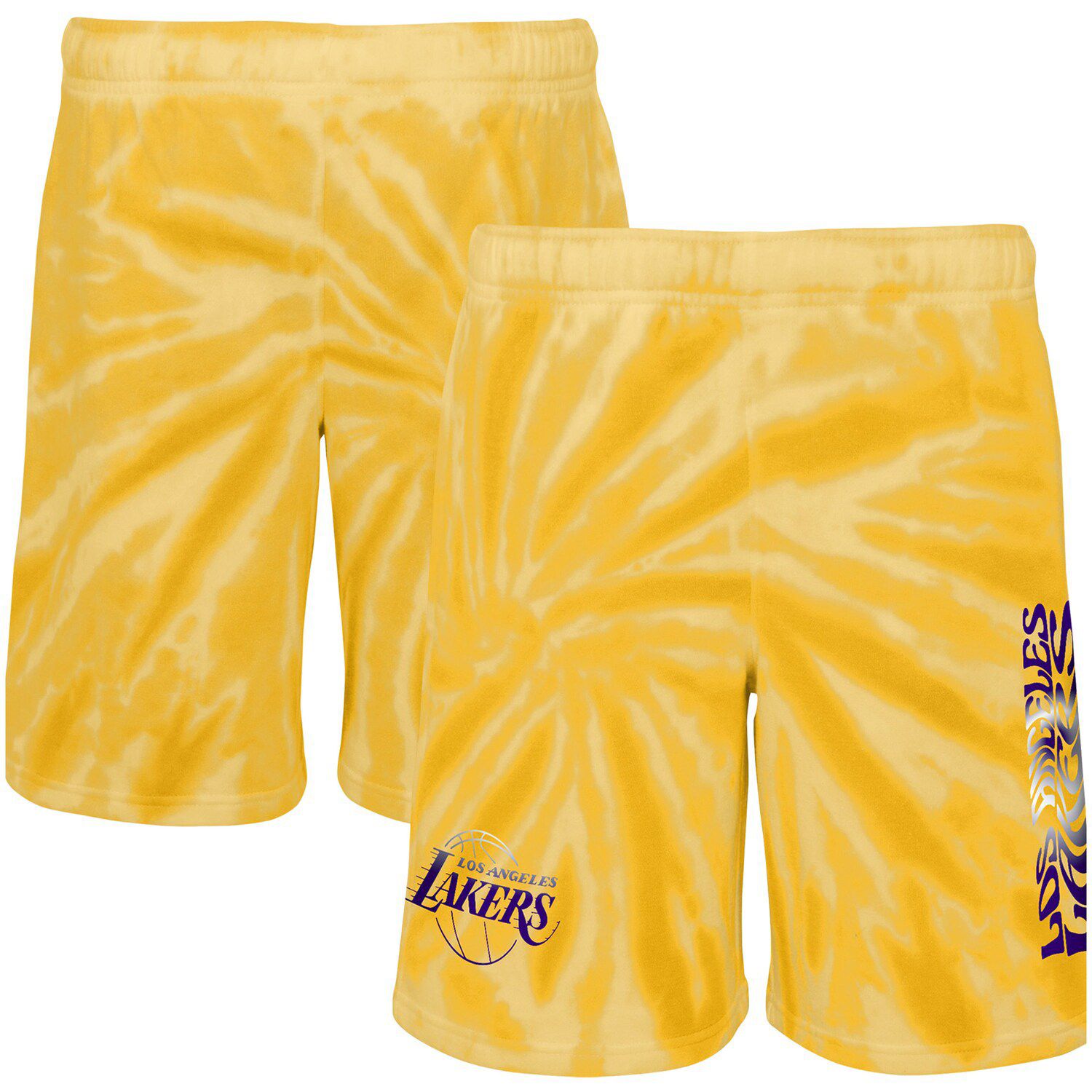 Women's Mitchell & Ness Gold Los Angeles Lakers Jump Shot Shorts