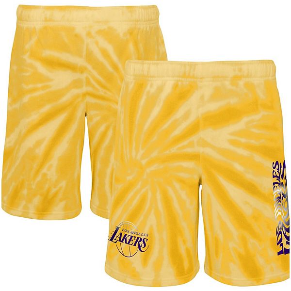 lakers yellow shorts