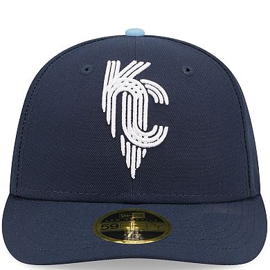 Men's New Era Navy Kansas City Royals 2022 City Connect Low Profile 59FIFTY Fitted Hat