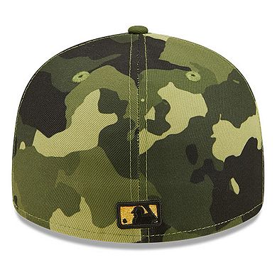 Men's New Era Camo Pittsburgh Pirates 2022 Armed Forces Day On-Field Low Profile 59FIFTY