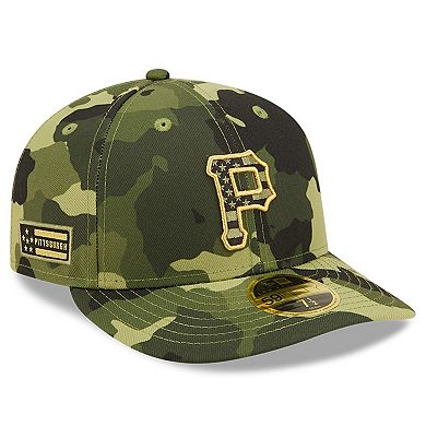 Men's New Era Camo Pittsburgh Pirates 2022 Armed Forces Day On-Field Low Profile 59FIFTY