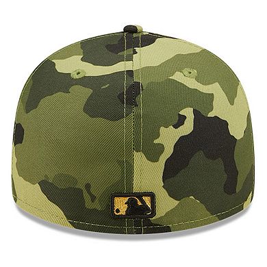 Men's New Era Camo Oakland Athletics 2022 Armed Forces Day On-Field Low Profile 59FIFTY