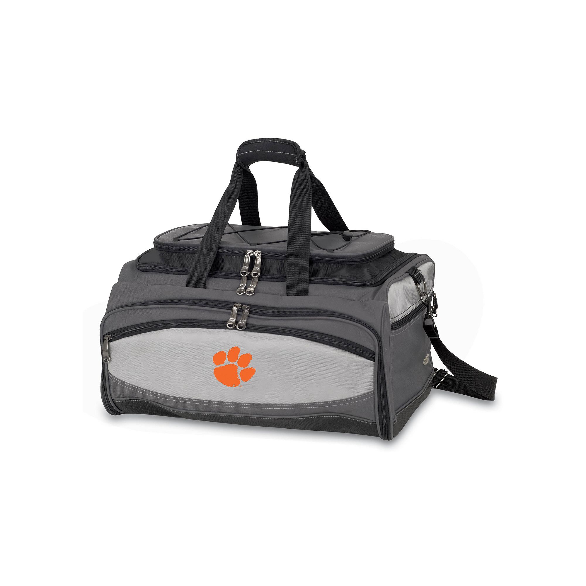 Clemson Tigers 6-pc. Charcoal Grill & Cooler Set, Grey