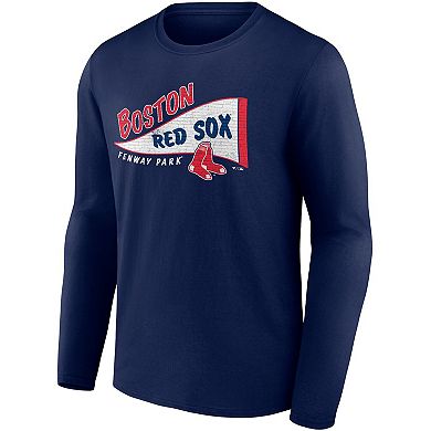 Men's Fanatics Branded Navy Boston Red Sox Wordmark Hometown Collection Long Sleeve T-Shirt