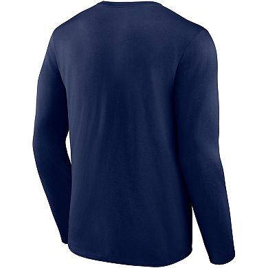 Men's Fanatics Branded Navy Boston Red Sox Wordmark Hometown Collection Long Sleeve T-Shirt