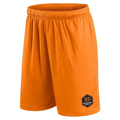 Men's Fanatics Branded Orange Houston Dynamo FC Primary Team Logo Shorts
