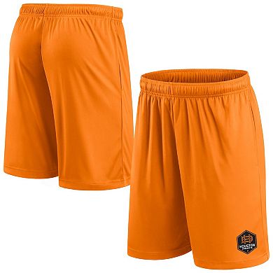 Men's Fanatics Branded Orange Houston Dynamo FC Primary Team Logo Shorts