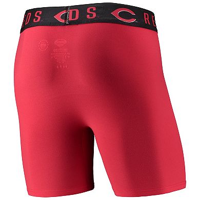 Men's Concepts Sport Red/Black Cincinnati Reds Two-Pack Flagship Boxer Briefs Set