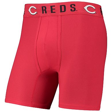 Men's Concepts Sport Red/Black Cincinnati Reds Two-Pack Flagship Boxer Briefs Set