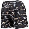 Men's Concepts Sport Black New Orleans Saints Flagship Allover Print Knit Boxers