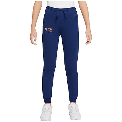 Youth Nike Blue Barcelona Travel Fleece Pants