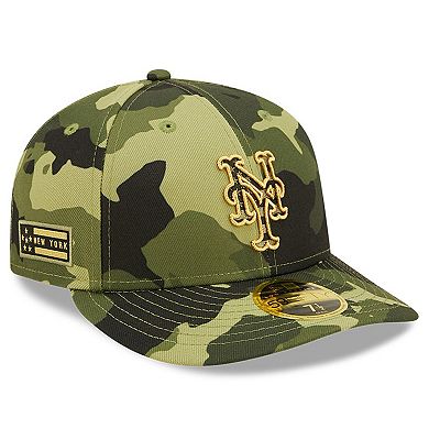 Men's New Era Camo New York Mets 2022 Armed Forces Day On-Field Low Profile 59FIFTY