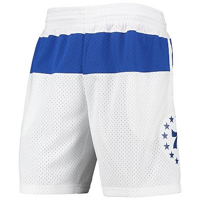 Men's Mitchell & Ness White Philadelphia 76ers 2003-04 Hardwood Classics Swingman Shorts