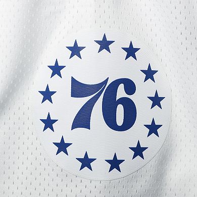 Men's Mitchell & Ness White Philadelphia 76ers 2003-04 Hardwood Classics Swingman Shorts