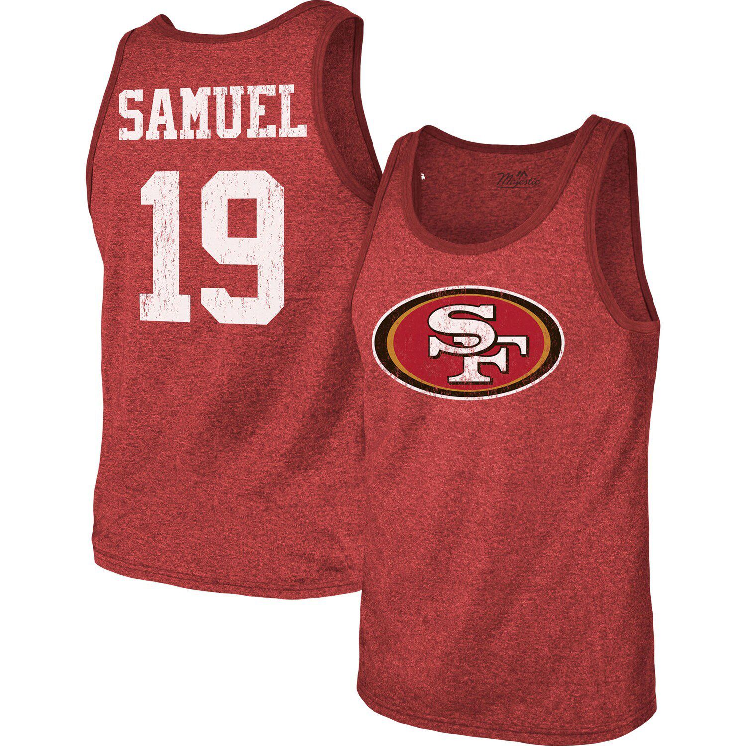 Youth Deebo Samuel Scarlet San Francisco 49ers Mainliner Player Name &  Number Pullover Hoodie