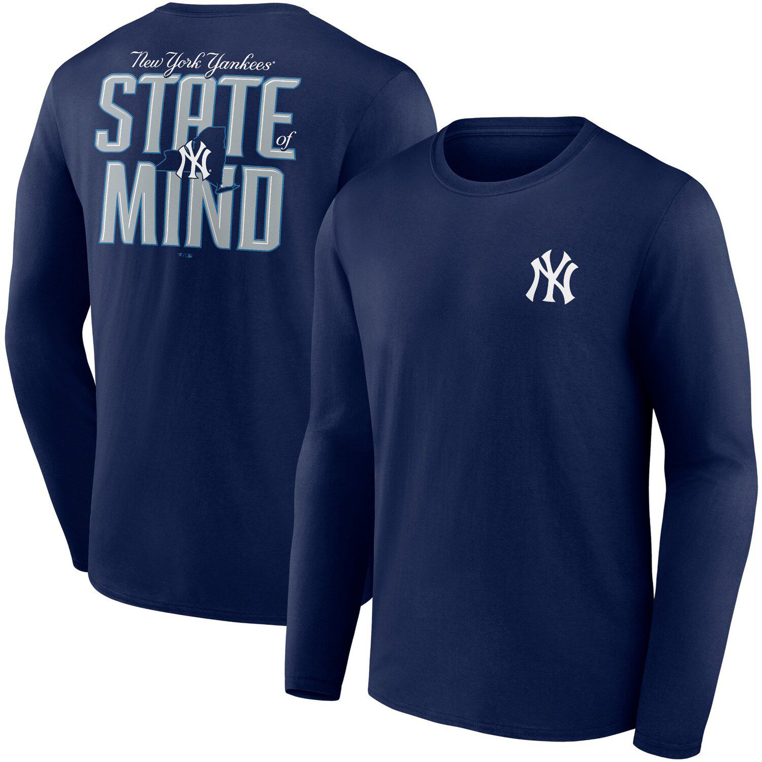 Nike Women's White, Navy New York Yankees Next Up Tri-Blend Raglan 3/4- Sleeve T-shirt