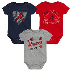 MLB Atlanta Braves Toddler Boys' 3pk T-Shirt - 2T