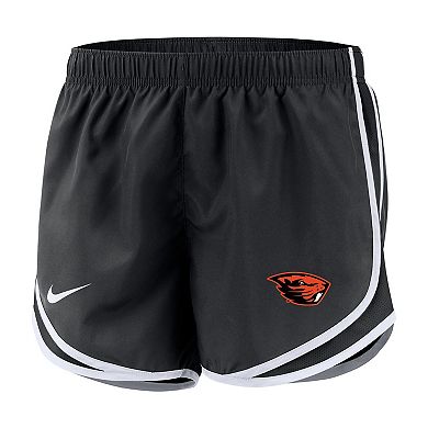 Women's Nike Black Oregon State Beavers Team Tempo Performance Shorts