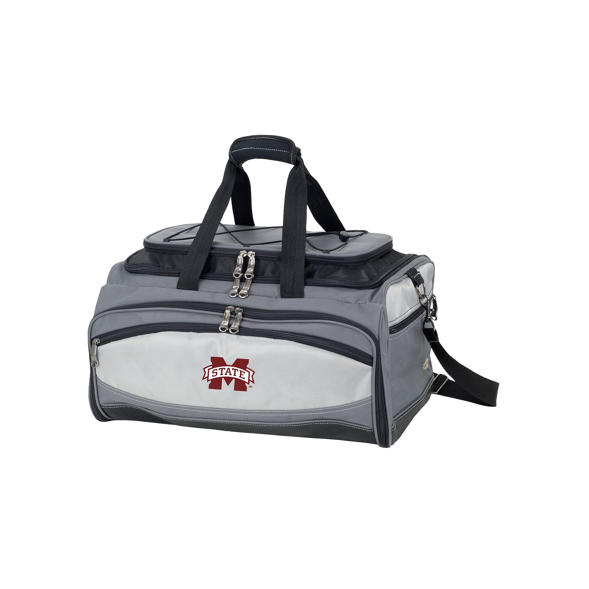 Mississippi State Bulldogs 6-pc. Charcoal Grill & Cooler Set, Grey