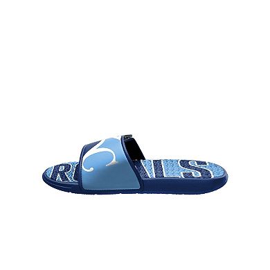 Men's FOCO Kansas City Royals Logo Gel Slide Sandals