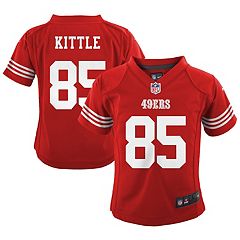 Men's Mitchell & Ness Jerry Rice Scarlet/Gold San Francisco 49ers Big Tall Split Legacy Retired Player Replica Jersey