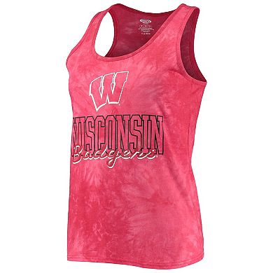 Women's Concepts Sport Red Wisconsin Badgers Billboard Tie-Dye Tank Top & Shorts Set