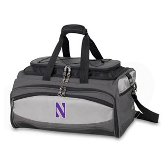 Northwestern Wildcats 6 pc Charcoal Grill & Cooler Set