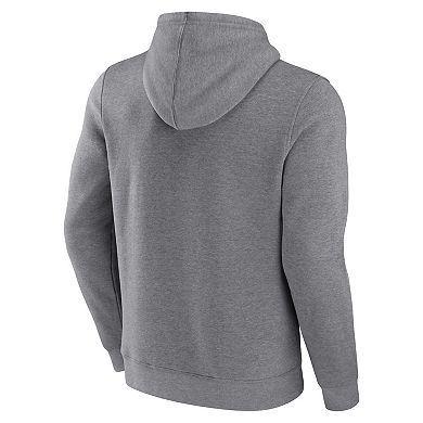 Men's Fanatics Branded Heathered Gray Toronto Raptors Off The Bench Color Block Pullover Hoodie