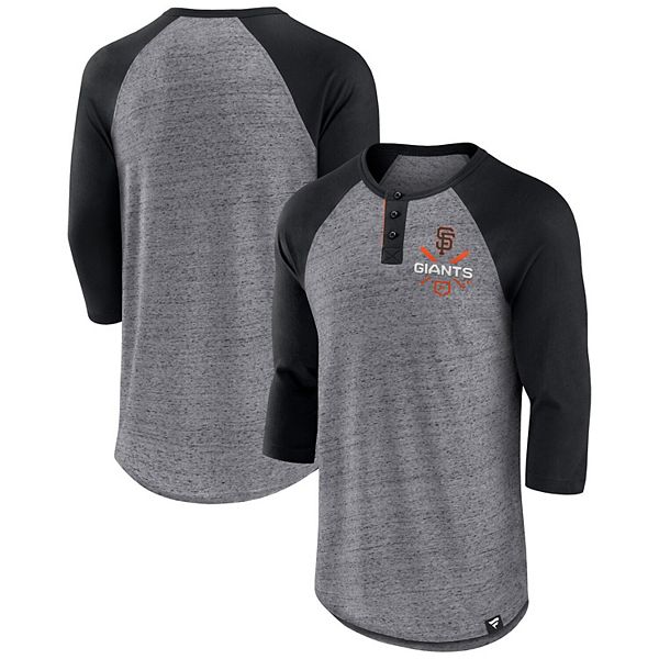 Men's Fanatics Branded Heathered Gray San Francisco Giants Iconic Go for Two T-Shirt