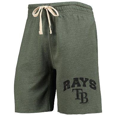 Men's Concepts Sport Green Tampa Bay Rays Mainstream Logo Terry Tri-Blend Shorts