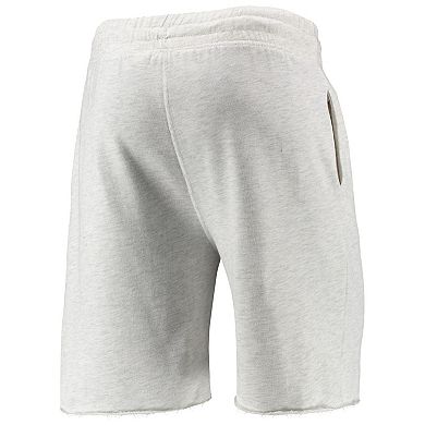 Men's Concepts Sport Oatmeal Pittsburgh Pirates Mainstream Logo Terry Tri-Blend Shorts