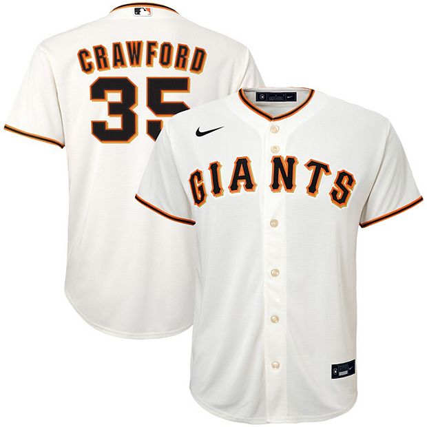 Youth Nike Brandon Crawford Cream San Francisco Giants Home Replica Player  Jersey