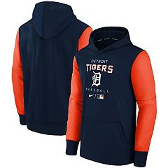 Under Armour MLB Detroit Tigers Blue Hoodie Pullover Boys Size Large