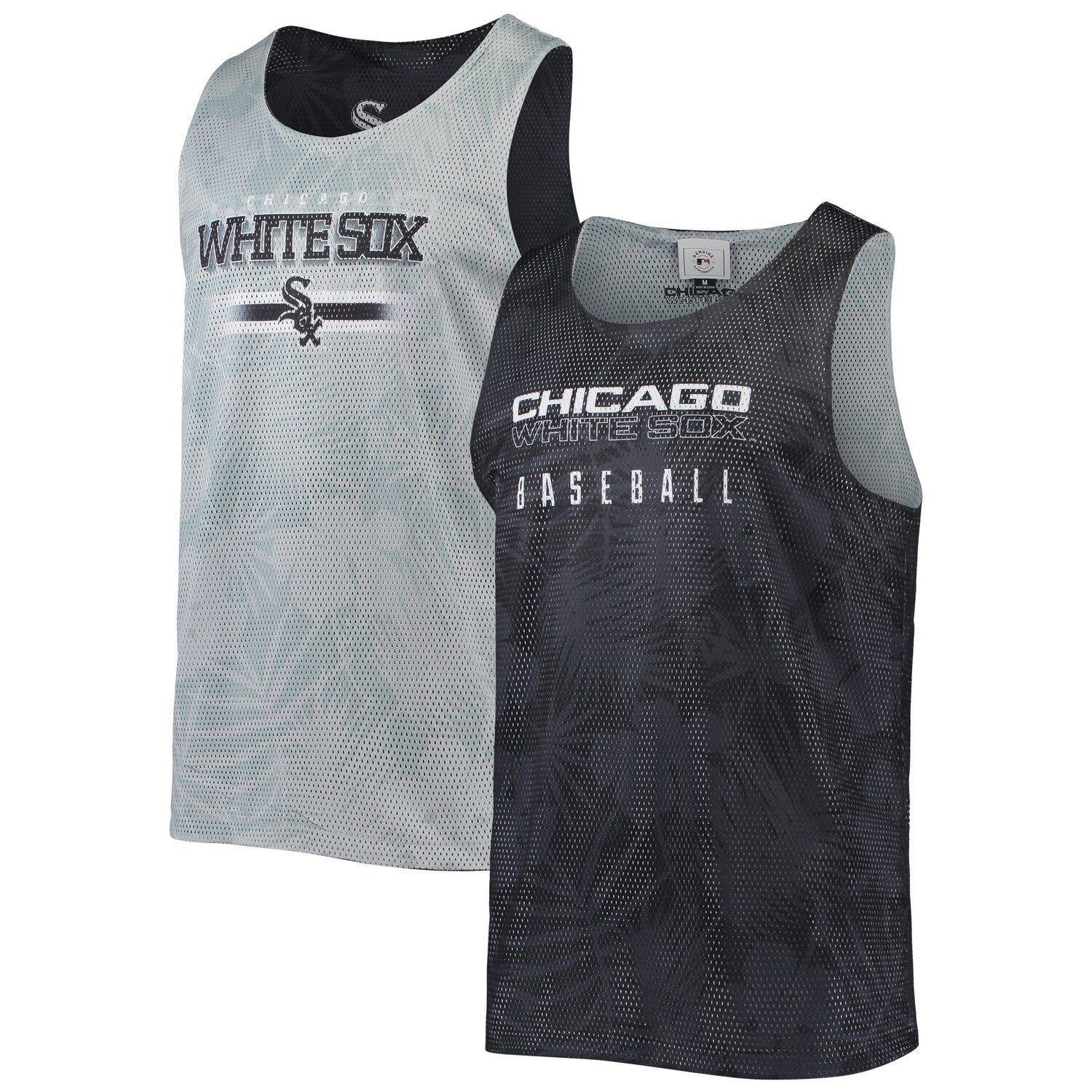 Chicago White Sox FOCO Floral Reversible Mesh Tank Top - Black