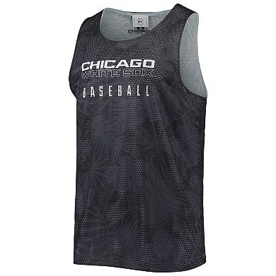 Men's FOCO Black Chicago White Sox Floral Reversible Mesh Tank Top
