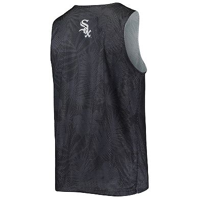 Men's FOCO Black Chicago White Sox Floral Reversible Mesh Tank Top