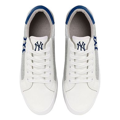 Women's FOCO New York Yankees Glitter Sneakers