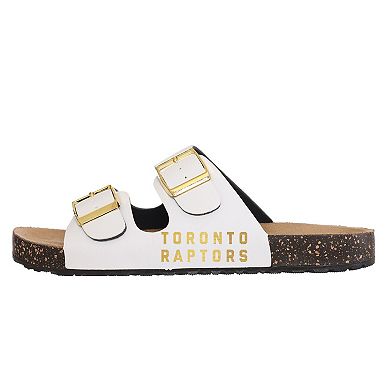 Women's FOCO Toronto Raptors Double-Buckle Sandals