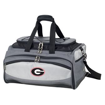 Georgia Bulldogs 6 pc Charcoal Grill & Cooler Set