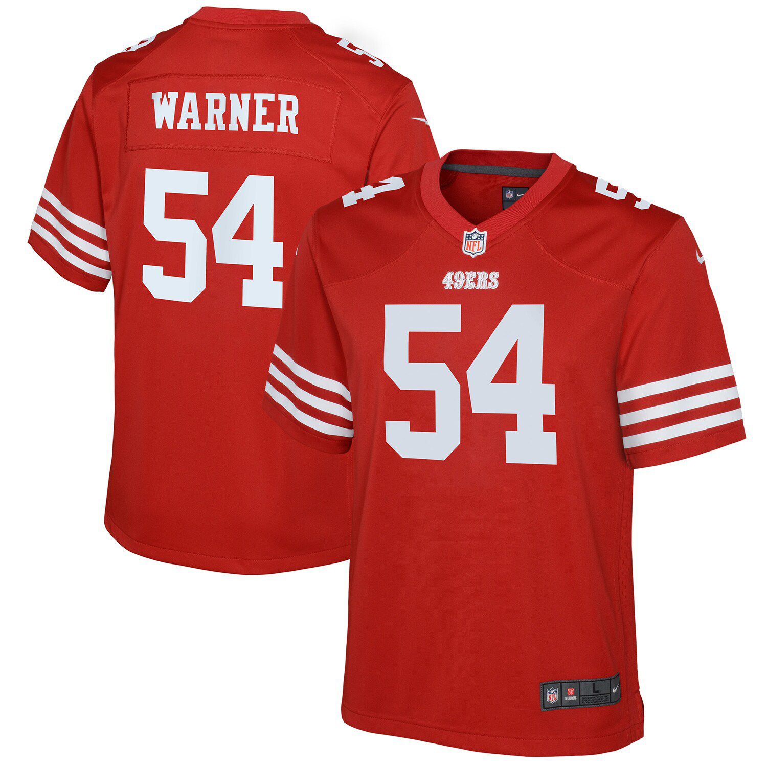 Nike Fred Warner White San Francisco 49ers Vapor Elite Jersey