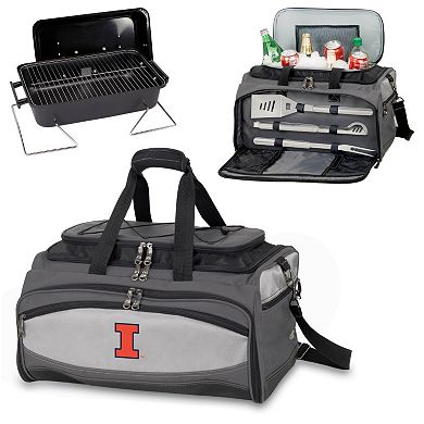 Illinois Fighting Illini 6-pc. Charcoal Grill & Cooler Set