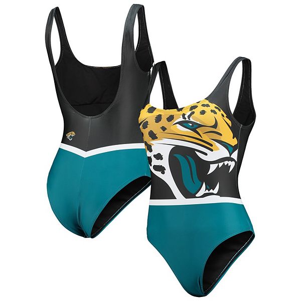 Women's FOCO Black Jacksonville Jaguars Team OnePiece Swimsuit