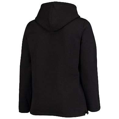 Women's Soft as a Grape Black San Francisco Giants Plus Size Side Split Pullover Hoodie