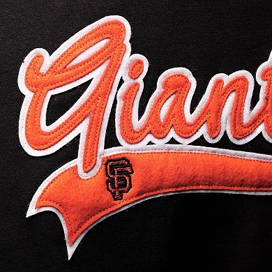 Women's Soft as a Grape Black San Francisco Giants Plus Size Side Split Pullover Hoodie